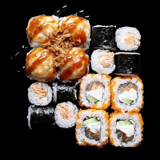 Sushi pusdienu piedāvājums